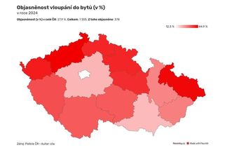 Přišli, vyfotili místo činu, pachatele nenašli. Objasněnost vloupání v Praze je tragická - Novinky