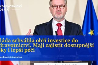Vláda schválila obří investice do zdravotnictví. Mají zajistit dostupnější léky i lepší péči
