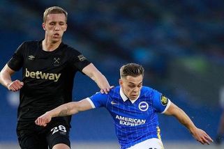 Brighton - West Ham 1:1, Komplikace! West Ham se Součkem a Coufalem stačil jen srovnat. Vydra debaklu nezabránil - Sport.cz