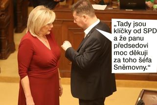 TMBK: Okamura poslal Babišovi dárek za křeslo ve vedení Sněmovny - Seznam Zprávy