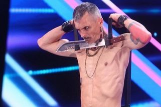 Nééé, vo*e, řval Kozub strachy: Drsný fakír si málem podřízl hrdlo před porotou Talentu - Super.cz