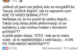 Kauza Jindřicha Rajchla a mýtus o „nabouraném počítači“. Proč se mýlí Klára Samková