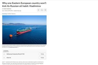 Proč se Česko nechce odstřihnout od ruské ropy? podivuje se komentář Reuters - Novinky