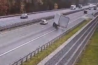 Řidič vlál s kamionem přes celý směr dálnice D1, sám měl totiž „naváto“. Šílenou jízdu natočila kamera - Novinky