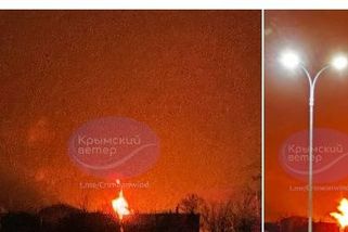 Nejdřív bzučely drony, pak přišly exploze a požár. Na Krymu hoří velký sklad ropy - Novinky
