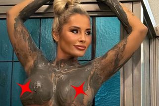 Lenka Dragounová tasila své obří vnady! Nahé tělo zakryla jen bahnem