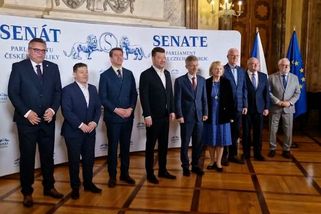 Okamura přišel za Vystrčilem do Senátu - Novinky