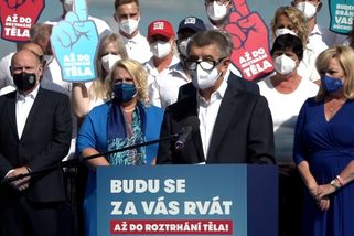 Žádní ilegální migranti, průměrný důchod 20 tisíc. Babiš zahájil kampaň - Novinky