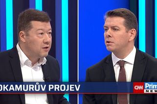 Okamura: Demokracii neohrožuji, projev Pavla nechápu. Ten váš byl šílený, řekl Skopeček | CNN Prima News