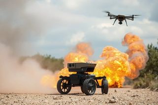 Video: Okamžitá eliminace. Ruský robot s kulometem nestačil ani zahájit palbu