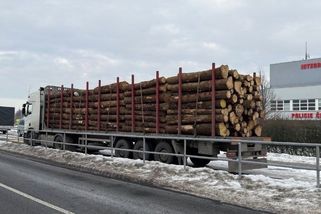 Kamion se dřevem na Frýdecko-Místecku byl přetížený o devět tun - Novinky