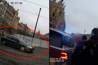 Řidič se před policií řítil centrem Prahy po chodnících, lidé uskakovali. Šílenou jízdu natočila kamera - Novinky