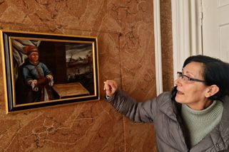 Restaurování odhalilo na historickém obraze z Lysic hráče curlingu. Sport je u nás až od roku 1990 - Novinky