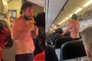 Rus se svlékl a vyskočil z letadla