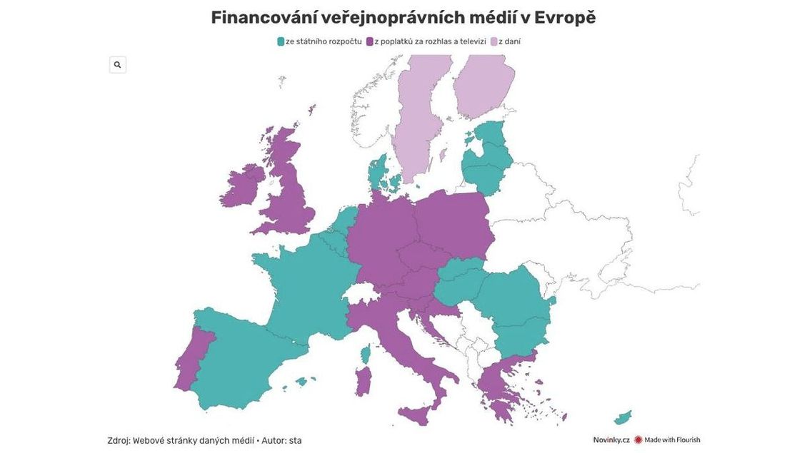 MAPA: Kde zrušili poplatky za veřejnoprávní média a platí je ze státní kasy? - Novinky