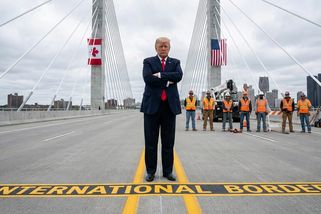 Trump chce polovinu mostu, který neplatil. Kanada se diví