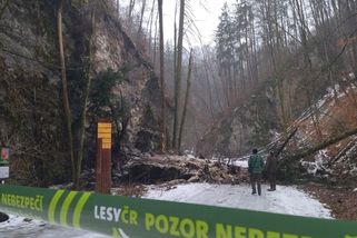 V Moravském krasu se zbortil skalní masiv na oblíbenou turistickou stezku mezi Punkevními jeskyněmi a Macochou - Novinky