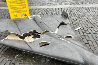 Výtržník v Ústí nad Labem zničil maketu dronu Šáhid připomínající válku na Ukrajině - Novinky