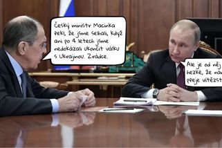 Macinka nepotěšil Putina s Lavrovem - Médium.cz