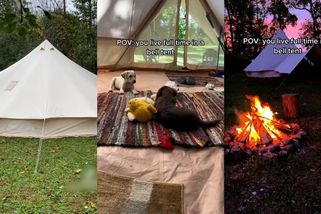 Vzhůru pod stan a natrvalo. Matka se synem se rozhodla pro život v přírodě. Živí se háčkováním - Novinky