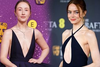 Největší výstřihy na BAFTA a žádné silikony! Bodovaly Emma Stone a Erin Doherty