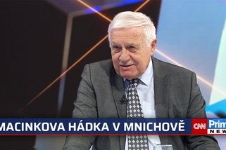 Klaus: Macinkova hádka v Mnichově? Zklamal by mě, kdyby to se Sikorskim bylo jinak | CNN Prima News
