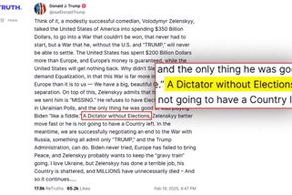 Zelenskyj že je diktátor? Nevěřím, že bych to řekl, tvrdí Trump - Novinky