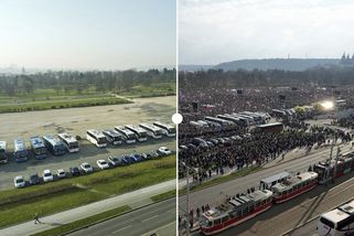 Prázdná a plná Letenská pláň. Podívejte se na srovnání - Novinky