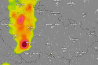 Česko zasáhnou silné bouřky, varovali meteorologové - Novinky