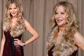 Plastiková Meg Ryan po měsících mezi lidmi: Flitrové šaty a pokusy o úsměv