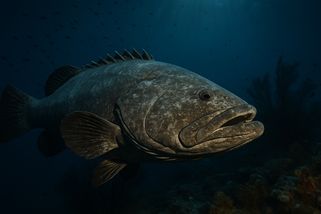 Dokáže zhltnout i žraloka a dožívá se desítek let. Kanic obrovský je jedna z největších mořských ryb - Médium.cz