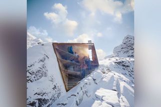 Útulnu s prosklenou stěnou si nejdříve prohlédnou olympionici a pak už bude sloužit turistům - Novinky