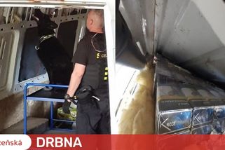 Řidič v dodávce s rumunskou značkou pašoval v důmyslném úkrytu tisíce nekolkovaných cigaret