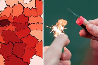 Zákaz pyrotechniky a ohňostrojů na přehledné mapě ČR. Za porušení pokuta až 100 000 Kč