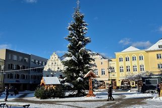 Frankenstein, nebo Babica? Bruntál si utahuje z vánočního stromu na náměstí - Novinky