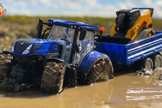 RC Traktor New Holland a jeho první testovací jízda | Svět RC modelů