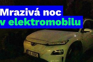 11 hodin při -12 °C v elektromobilu (mrazivá noc v Koně) | Recenze elektromobilů
