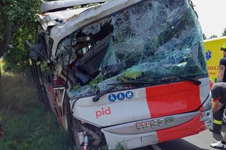 Autobus uhýbal protijedoucímu autu. Narazil do stromu
