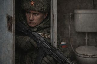 Video: Rus vyčkával na ukrajinské vojáky na záchodě. Odmítal padnout, i když do něj vyprázdnili zásobník