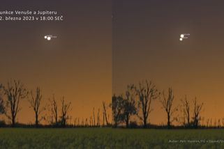 Těsné přiblížení Venuše a Jupiteru. Počasí slibuje úžasnou podívanou - Novinky