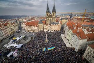 Prezident Petr Pavel vystoupí v Praze na shromáždění na podporu Ukrajiny