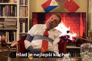 Prezident uklidňuje národ. Hovoří o hladu i chudobě. Milan Šteindler opět paroduje hlavu státu | Šteindler & Tarantina