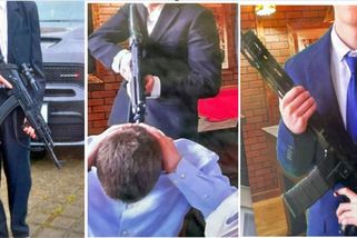 Pózují s dlouhými zbraněmi. Tablo deváťáků z Bělé pod Bezdězem šokovalo město - Novinky