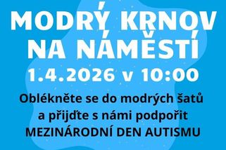 Přijďte v modrém a podpořte osoby s autismem