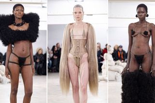 FOTO: Nahé a navíc chlupaté! Módní přehlídka v Paříži šokovala. Tohle máme nosit podle slavného kadeřníka? - Proženy.cz