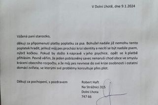 Úřad obce na Ostravsku zaměstnává fiktivní spor o placení poplatků za psa