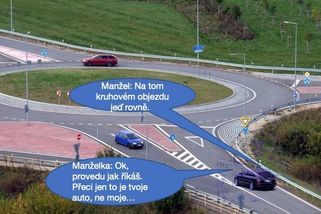 Vtip: Cesta manželky a manžela do práce - Médium.cz