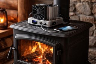 Termoelektrický generátor vyrábí elektřinu z tepla. Stojí „pár korun“, utáhne oběhové čerpadlo a nabije 7 mobilů při blackoutu