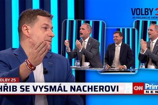Hřib se ve studiu vysmál Nacherovi. Zrovna vy mě tu nebudete školit, reagoval poslanec ANO | CNN Prima News
