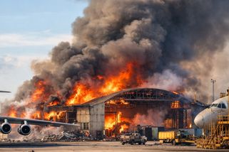 Ruský opravárenský závod v plamenech. Ukrajinské drony udeřily přesně